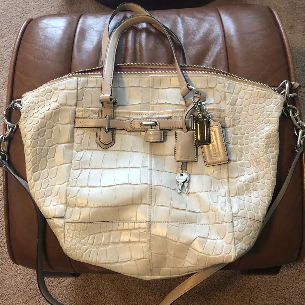 Coach leather tote
